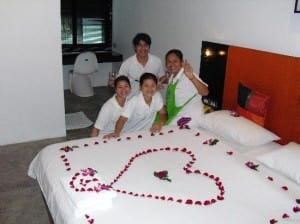 The Yorkshire Hotel Patong deluxe room staff preparing room
