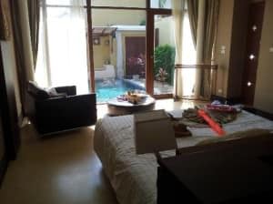 Pawanthorn Samui bedroom view with pool