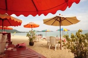 Samui Sense Beach Resort Lamai beachfront view