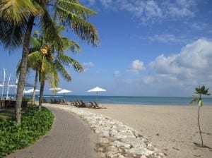 Bali Garden Beach Resort beachfront location