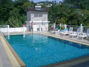 Asialoop Guest House rooftop pool Patong Phuket