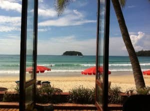 Boathouse on Kata Beach view from the hotel
