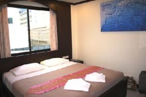 @ White Patong Hotel bed view