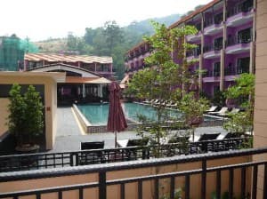 Phuvaree Resort Patong Puket view from the balcony